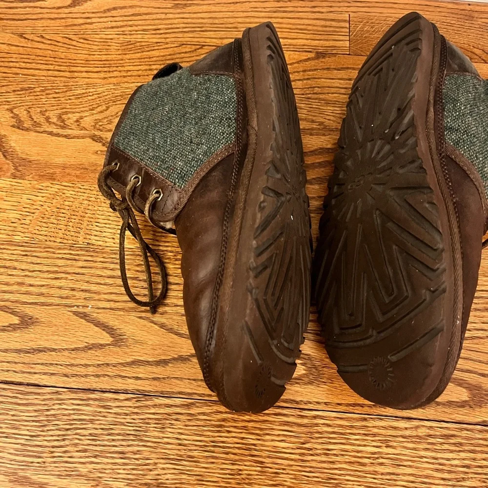 GUC UGG Neumel Woolrich Donegal Leather Sheepwool Chukka Boots